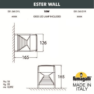 Светильник уличный настенный FUMAGALLI ESTER WALL DS1.560.000.WXD1L-foto2