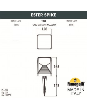 Ландшафтный светильник FUMAGALLI ESTER SPIKE DS1.561.000.WXD1L-foto2