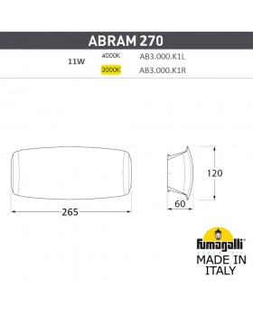 Уличное бра FUMAGALLI ABRAM 270 AB3.000.000.AXP1L-foto6