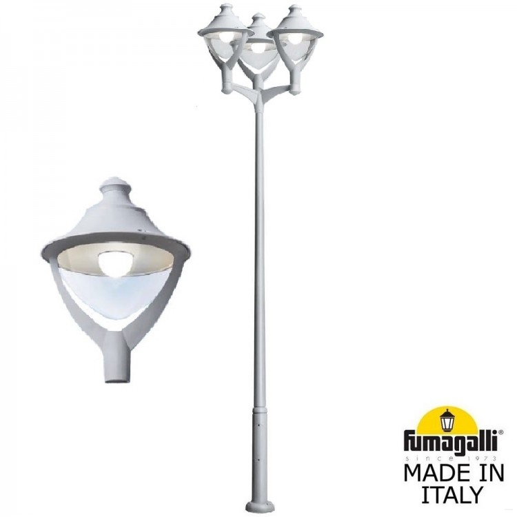 Парковый фонарь  FUMAGALLI EKTOR 4000/MIDIPILAR/BEPPE 3L LED-HIP P50.372.A30.AXH27