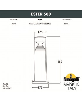 Ландшафтный фонарь FUMAGALLI ESTER 500 DS1.563.000.AXD1L-foto3