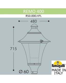 Уличный фонарь на столб FUMAGALLI REMO R50.000.000.LXE27-foto2