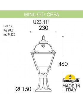 Ландшафтный фонарь FUMAGALLI MINILOT/CEFA U23.111.000.VYF1R