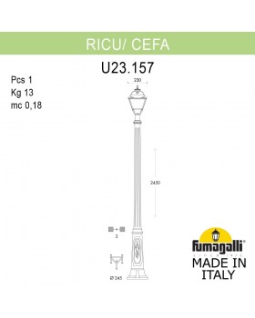 Садово-парковый фонарь FUMAGALLI RICU/CEFA U23.157.000.WYF1R-foto10