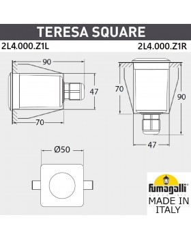Уличный встраиваемы светильник FUMAGALLI TERESA SQUARE 2L4.000.000.AXZ1L-foto7