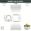 Фасадный светильник FUMAGALLI MARTA 160-2L  2A6.000.000.WXD2L