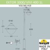 Парковый фонарь  FUMAGALLI EKTOR 3000/MIDIPILAR/VIVI 1L LED-HIP V50.365.A10.AXH27