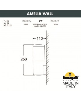 Светильник уличный настенный FUMAGALLI AMELIA WALL DR2.570.000.WYF1R-foto4