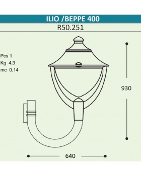 Светильник уличный настенный FUMAGALLI ILIO/BEPPE P50.251.000.AYH27-foto7