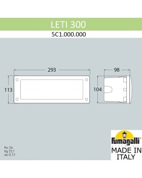 Светильник для подсветки лестниц встраиваемый FUMAGALLI LETI 300 5C1.000.000.AYF1R-foto3