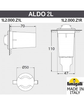 Грунтовый светильник светильник FUMAGALLI ALDO 2L 1L2.000.000.AXZ1L-foto18