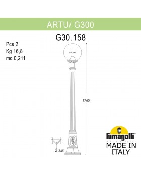 Садово-парковый фонарь FUMAGALLI ARTU/G300 G30.158.000.BYF1R-foto2