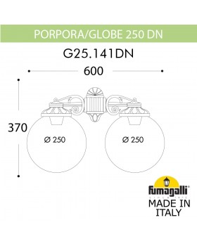 Светильник уличный настенный FUMAGALLI PORPORA/G250 G25.141.000.WZF1RDN