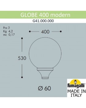 Уличный фонарь на столб FUMAGALLI GLOBE 400 modern G41.000.000.AYE27-foto2