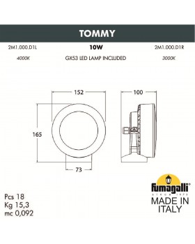 Фасадный светильник FUMAGALLI TOMMY 2M1.000.000.WXD1L-foto10