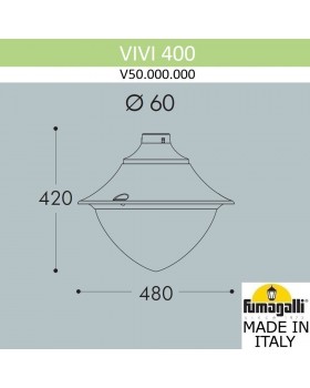 Уличный фонарь на столб FUMAGALLI VIVI V50.000.000.AXH27-foto4