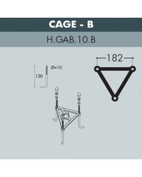 Садово-парковый фонарь FUMAGALLI GIGI BISSO/CEFA 3+1 U23.156.S31.BXF1R-foto7