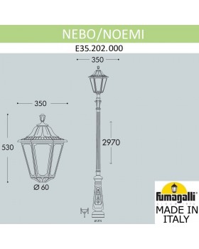 Парковый фонарь FUMAGALLI NEBO/NOEMI E35.202.000.WXH27-foto7