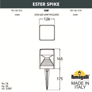 Ландшафтный светильник FUMAGALLI ESTER SPIKE DS1.561.000.AXD1L-foto7