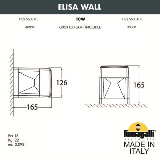 Светильник уличный настенный FUMAGALLI ELISA WALL DS2.560.000.LXD1L-foto3