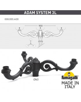 Консоль для паркового фонаря FUMAGALLI ADAM SYS 3L  000.000.M30.A0