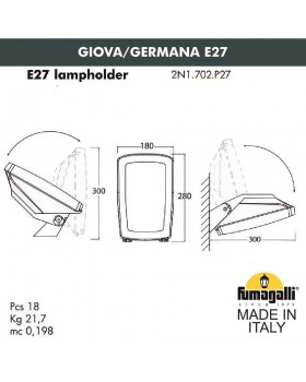 Уличное бра FUMAGALLI GIOVA/GERMANA 2N1.702.000.AYF1R-foto5