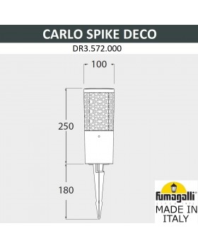 Ландшафтный светильник FUMAGALLI CARLO DECO SPIKE DR3.572.000.LXU1L-foto2