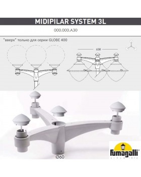 Парковый фонарь FUMAGALLI EKTOR 4000/MIDIPILAR/VIVI 3L LED-HIP V50.372.A30.LXH27-foto4