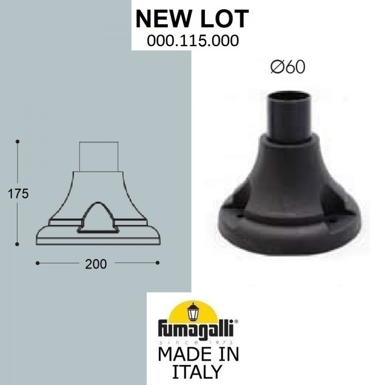 Ландшафтный фонарь  FUMAGALLI NEW LOT/GLOBE 400 modern G41.115.000.LYE27