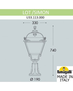 Ландшафтный фонарь FUMAGALLI LOT/SIMON U33.113.000.BXH27-foto4