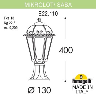 Ландшафтный фонарь FUMAGALLI MIKROLOT/SABA K22.110.000.BYF1R-foto4