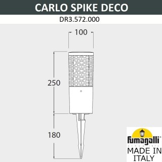 Ландшафтный светильник FUMAGALLI CARLO DECO SPIKE DR3.572.000.AXU1L-foto2