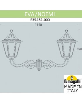 Светильник уличный настенный FUMAGALLI EVA/NOEMI E35.181.000.WXH27-foto2