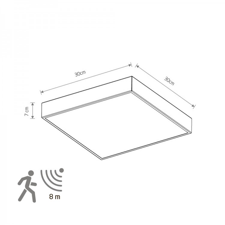 Потолочный cветильник Nowodvorski Quad Sensor 10472