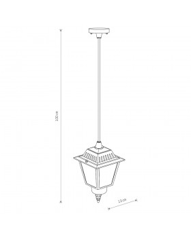Уличный подвесной светильник Nowodvorski Ana 10500-foto2