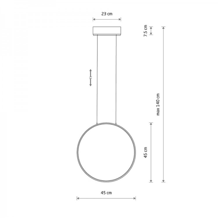 Подвесная люстра Nowodvorski Circolo Led S 10810