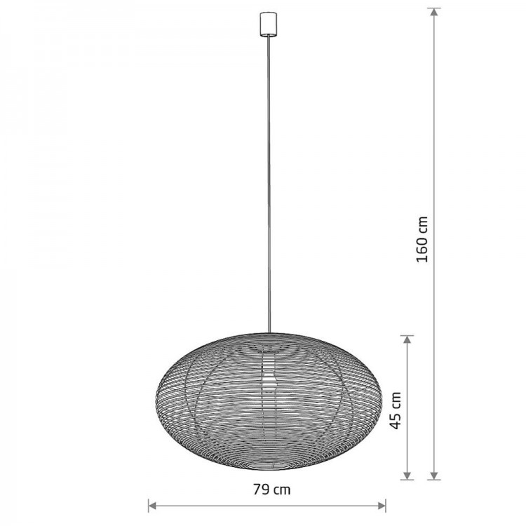 Подвесная люстра Nowodvorski Rattan L Wood 11155