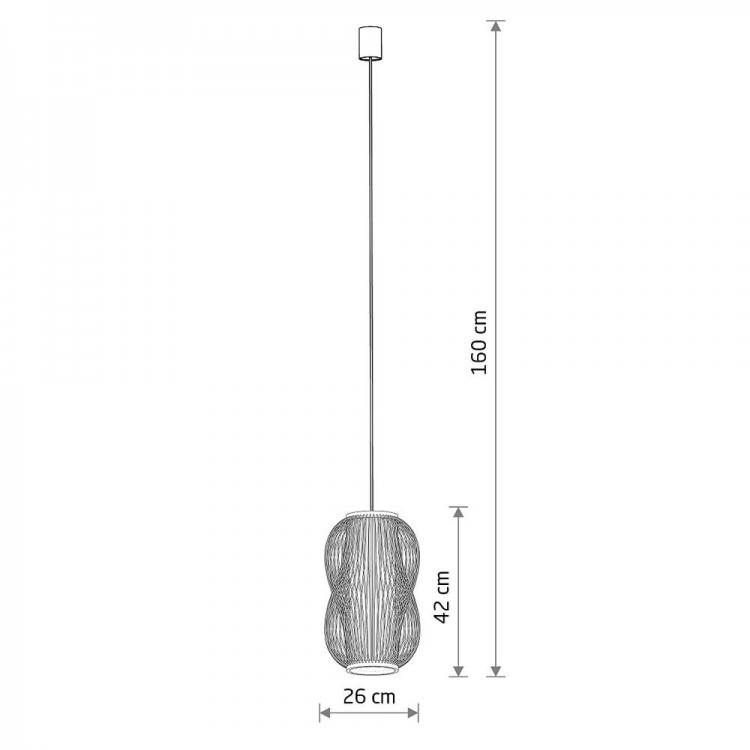 Подвесная люстра Nowodvorski Puket M Wood 11161