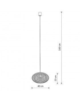 Подвесная люстра Nowodvorski Rattan S Wood 11153-foto4