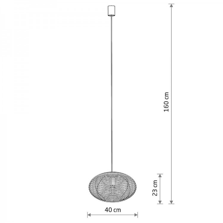 Подвесная люстра Nowodvorski Rattan S Wood 11153