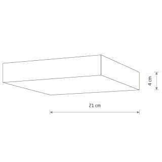 Потолочный cветильник Nowodvorski Lid Square Led 10435-foto3