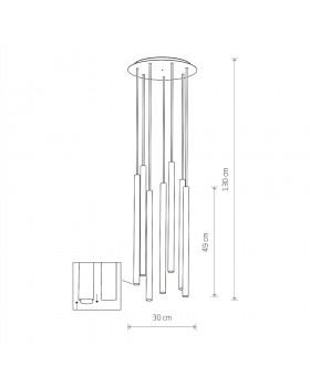 Потолочная люстра Nowodvorski Laser 490 10704-foto9