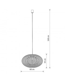 Подвесная люстра Nowodvorski Rattan M Wood 11154-foto4