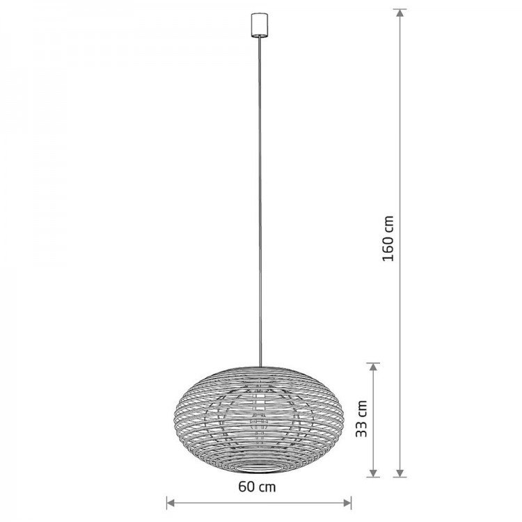 Подвесная люстра Nowodvorski Rattan M Wood 11154