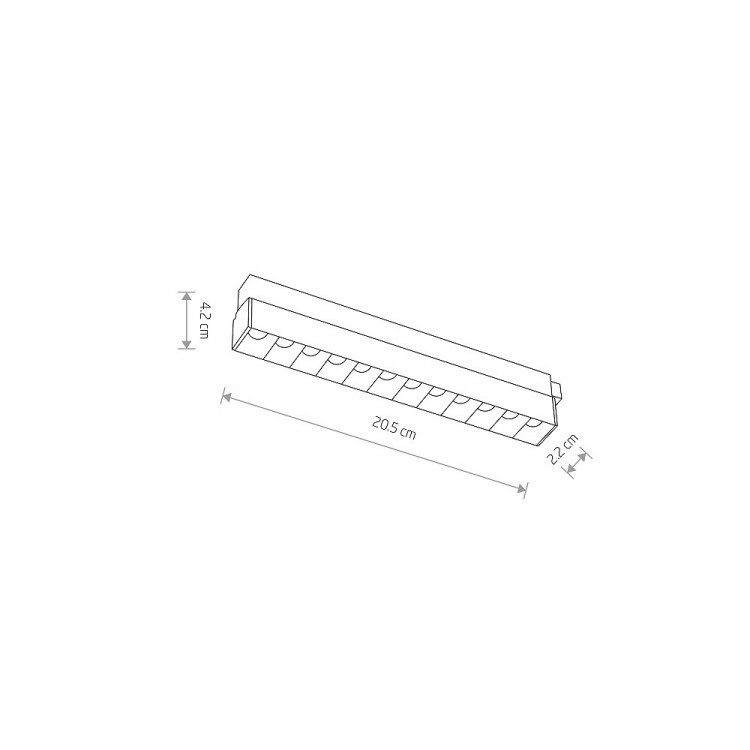 Трековый светильник Nowodvorski Focus Led 10644