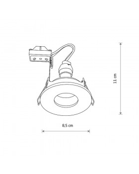 Встраиваемый светильник Nowodvorski Acre Brass 10711-foto6