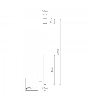 Потолочная люстра Nowodvorski Laser 490 10451-foto2