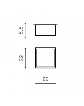 Накладной светильник Azzardo Monza Square 22 AZ2268-foto2