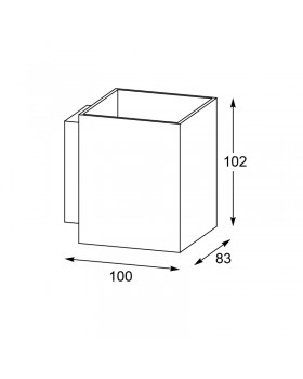 Настенный светильник Zumaline SOLA WL SQUARE 91062-foto2