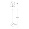 Подвесной светильник Zumaline ROCK P0488-01A-F4HF